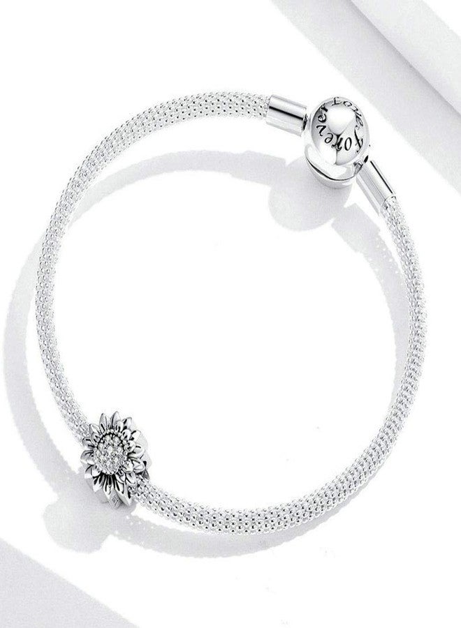 LAMOONY Sterling Silver Sunflower Charm for Pandora Charm Bracelet - Image 5